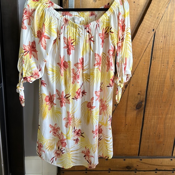 Floral pattern summer mini dress size medium from forever 21 EUC - Picture 1 of 4